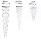 Helix Crystal Chandelier in 3 Sizes