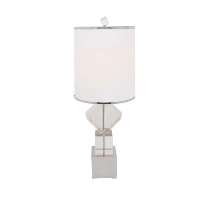 Holly Crystal Cube Table Lamp