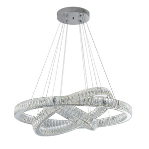 Crystal Round Rings LED Chandelier