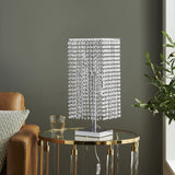 Modern Table Lamp with Crystal Strands