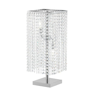 Modern Table Lamp with Crystal Strands