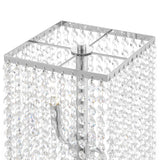 Modern Table Lamp with Crystal Strands