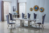 Mandy Grey Marble Dining Room Collection