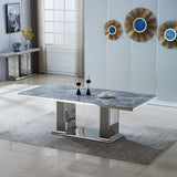 Mandy Grey Marble Dining Room Collection