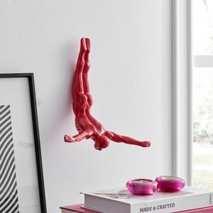 Diver Wall Sculpture in 4 Colors & 2 Sizes