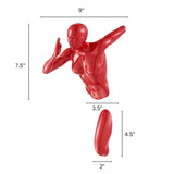 Female Wall Runner Sculpture in 2 Color Options