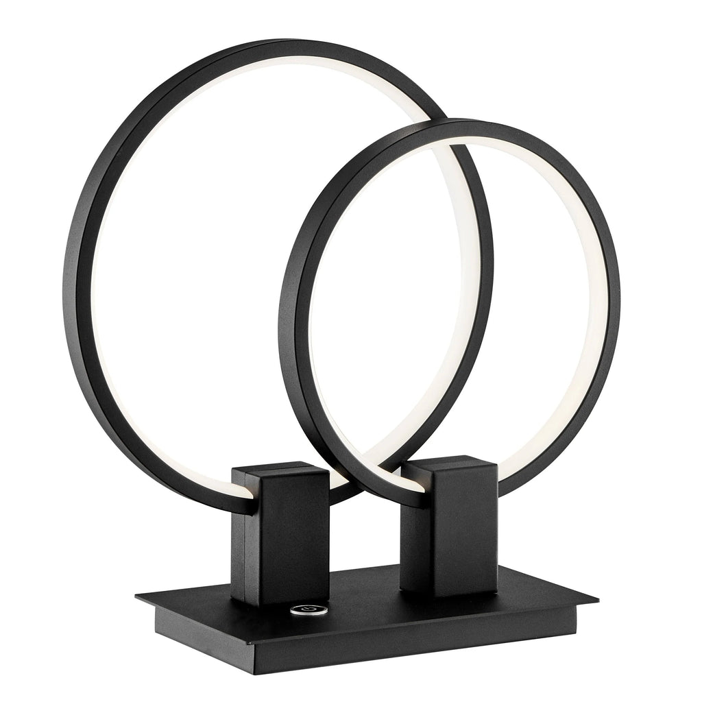 Ring Design LED Table Lamp in 2 Sizes & 2 Colors