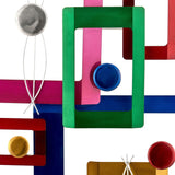 Multicolor Metal 3D Wall Art