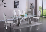 Luna Glass Extendable Dining Room Collection