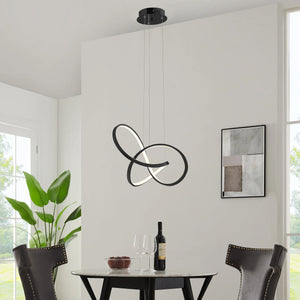 Knotted Design LED Chandelier in 3 Finishes