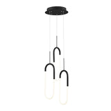 Clips LED Chandelier in 3 Finishes & 2 Sizes