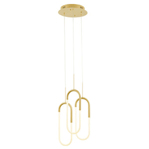 Clips LED Chandelier in 3 Finishes & 2 Sizes