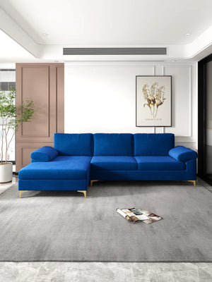 Rio Velvet Sectional in 6 Color Options