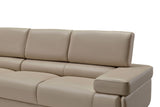 Jason Leather Match Sectional in 4 Colors