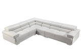 Jason Leather Match Sectional in 4 Colors