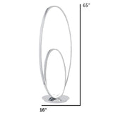 Oval Dimmable LED Floor Lamp