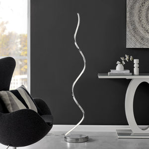 Spiral Dimmable LED Floor Lamp in 3 Finishes