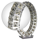 Oval Crystal Table Lamp