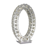 Oval Crystal Table Lamp