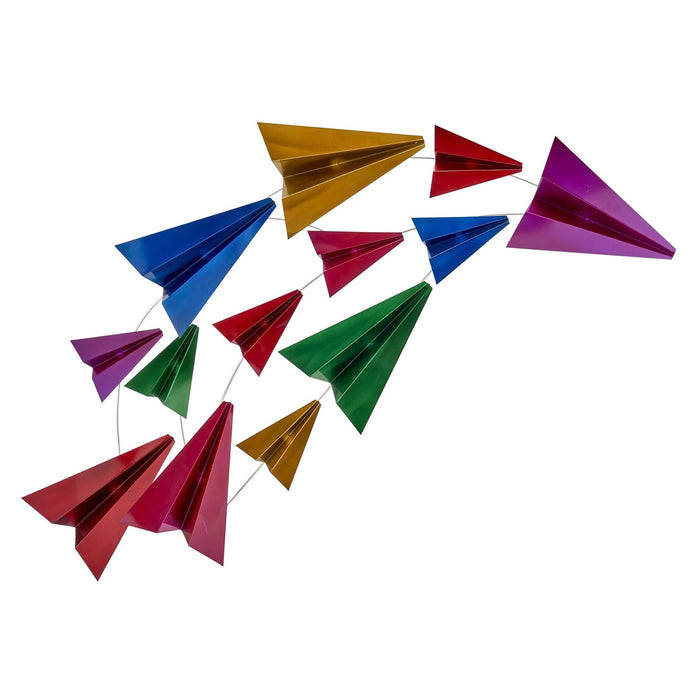 Paper Planes Multicolor 3D Wall Art