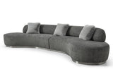 Whiteline Perla Curved Sofa in 2 Colors