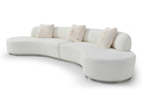 Whiteline Perla Curved Sofa in 2 Colors