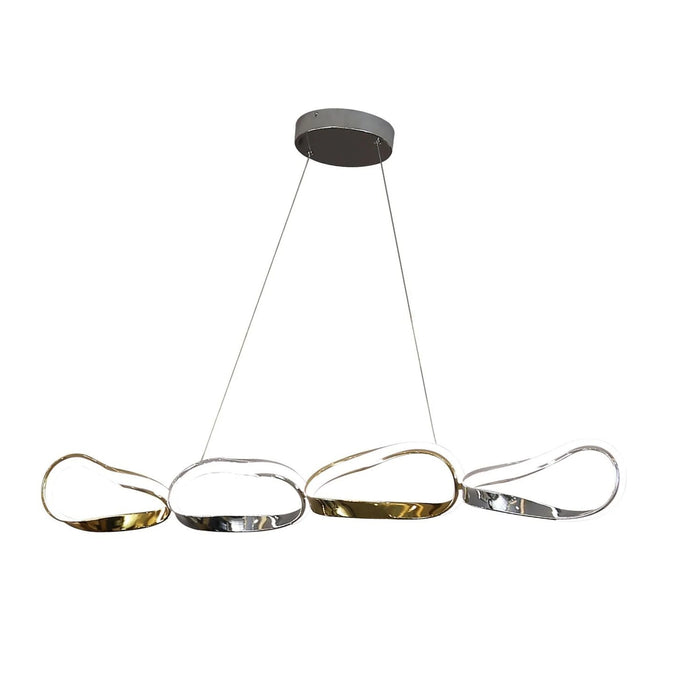 Perry Gold & Chrome Chandelier