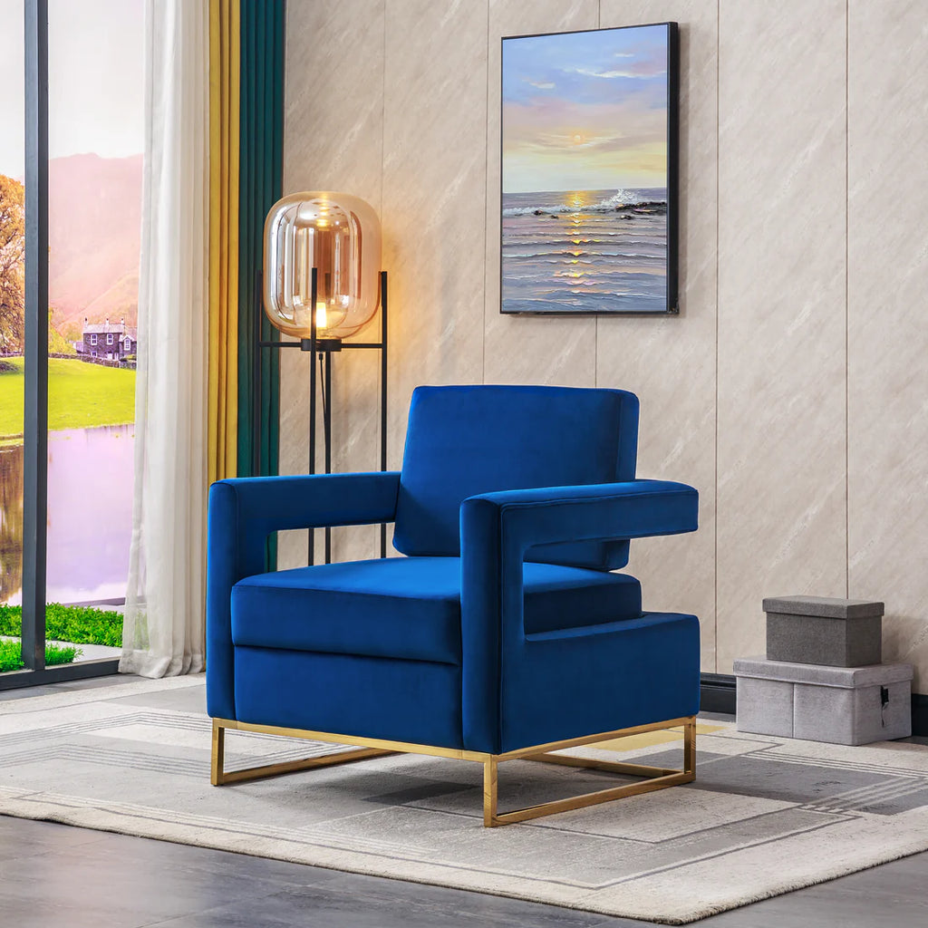 Roxanne Velvet Accent Chair in 6 Color Options