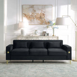 Mia Velvet Living Room Collection in 4 Color Options