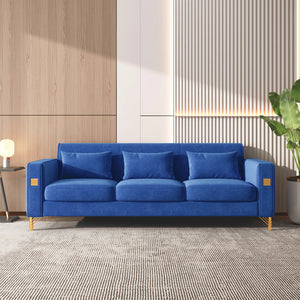 Mia Velvet Living Room Collection in 4 Color Options