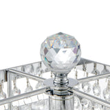 Modern Crystal Table Lamp with 2-Tiers Design