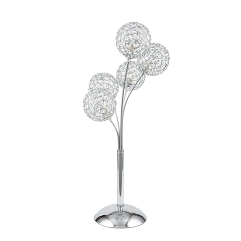 Crystal Spheres Table Lamp with 5 Lights