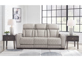 Barrington Leather Match Power Reclining Sofa in 2 Colors