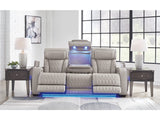 Barrington Leather Match Power Reclining Sofa in 2 Colors