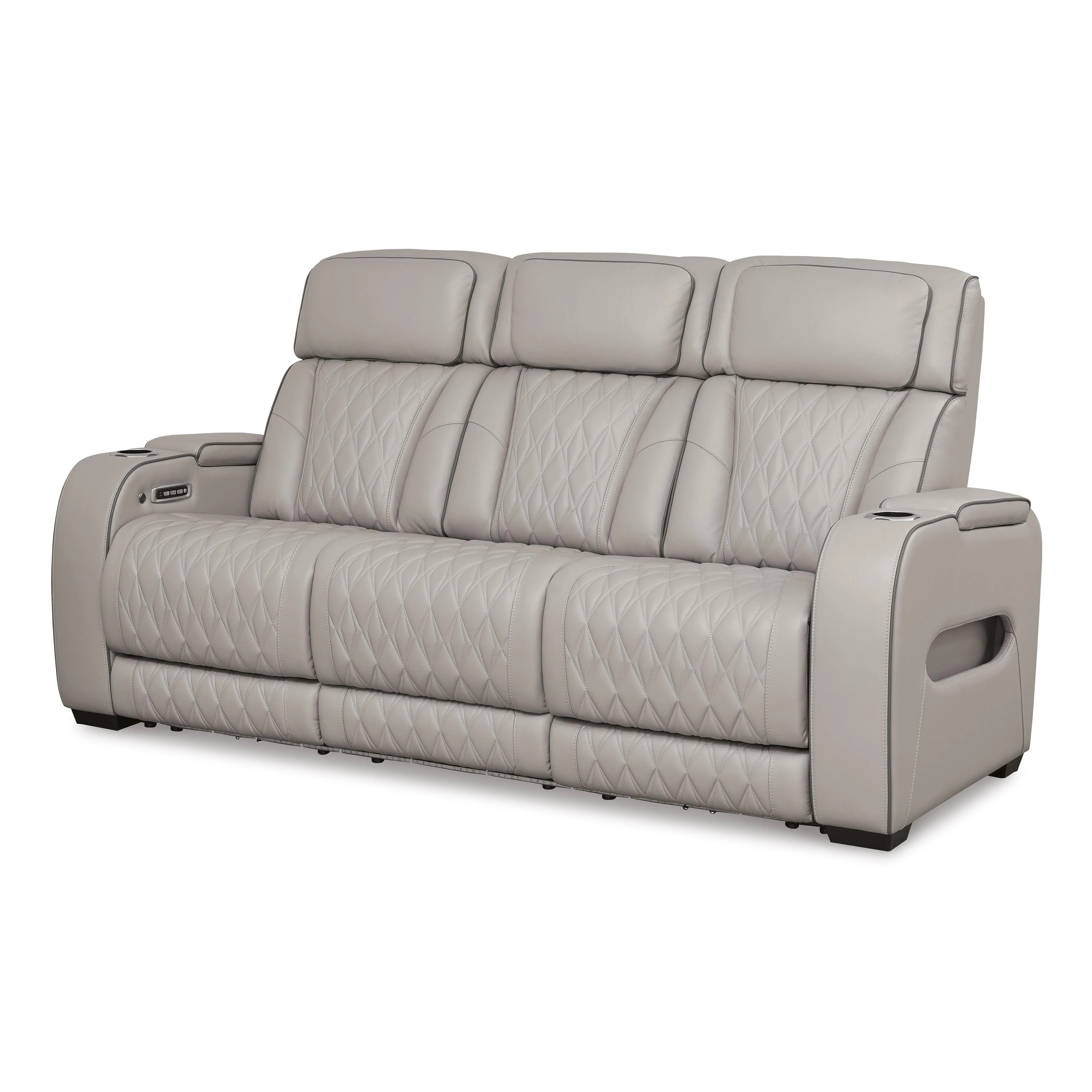 Barrington Leather Match Power Reclining Sofa in 2 Colors