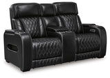 Barrington Leather Match Power Reclining Sofa in 2 Colors