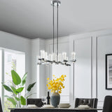 Contemporary Crystal LED Chandelier in 2 Finishes