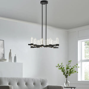 Contemporary Crystal LED Chandelier in 2 Finishes