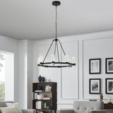 Contemporary Round Crystal LED Chandelier in 2 Finishes