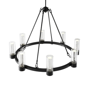 Contemporary Round Crystal LED Chandelier in 2 Finishes