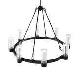 Contemporary Round Crystal LED Chandelier in 2 Finishes