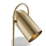 Gold LED Table Lamp with Marble Base