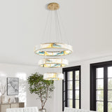 Golden Radiance Three Tiers Chandelier