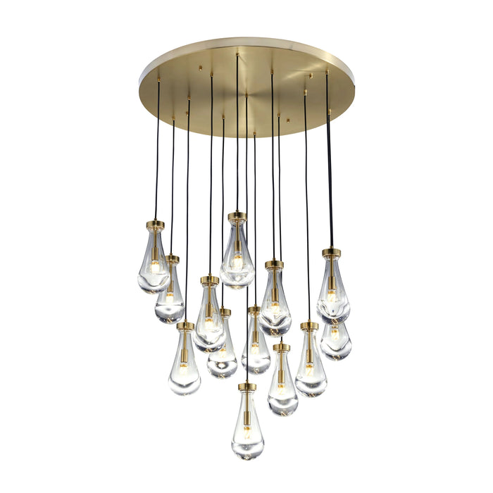 Symphony Gold Chandelier in 2 Sizes