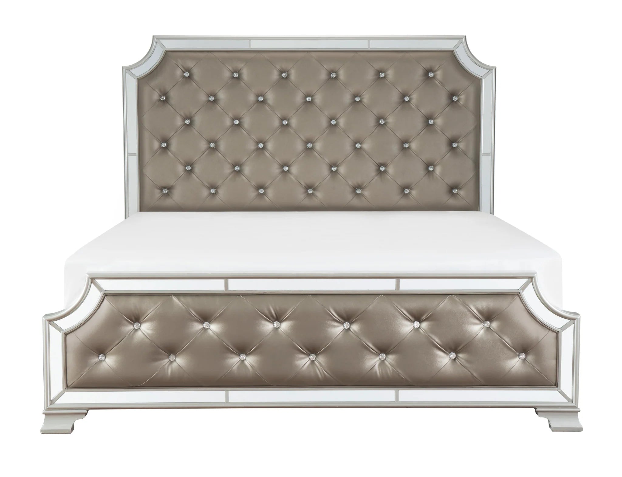 Avon Crystal Tufted Bedroom Collection