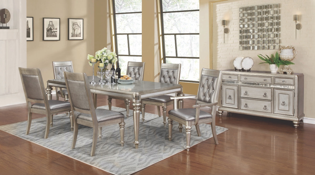 Danielle Platinum Metallic Rectangular Dining Room Collection