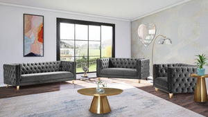 Mickey Velvet Living Room Collection in 6 Color Options