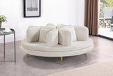 Roundabout Velvet Accent Sofa in 5 Color Options