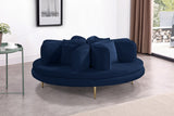 Roundabout Velvet Accent Sofa in 5 Color Options