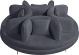 Roundabout Velvet Accent Sofa in 5 Color Options